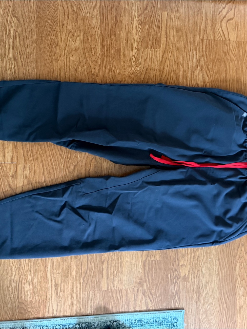 Figs Navy Joggers with Red Drawcord